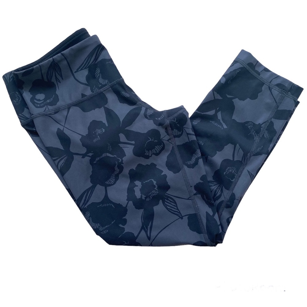 Lululemon Wunder Under Crop Leggings Brisk Bloom Soot Size 6